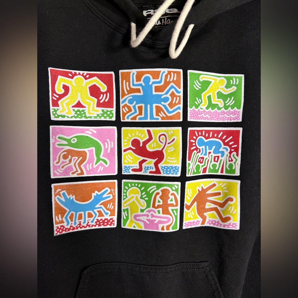 Keith Haring x RSQ Graphic Hoodie Sweatshirt - Picture 5 of 6